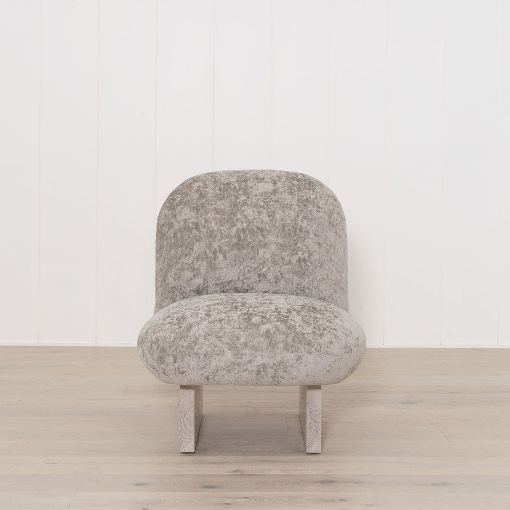 Ski Chair, Muskoka Living Collection -  Shown in Zara Slate. Oak finished in Nordic White / Smoke Shown in Zara Slate. Oak finished in Nordic White / Smoke