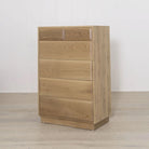 Taper Tall Boy dresser shown in Smoke finish | Muskoka Living Collection