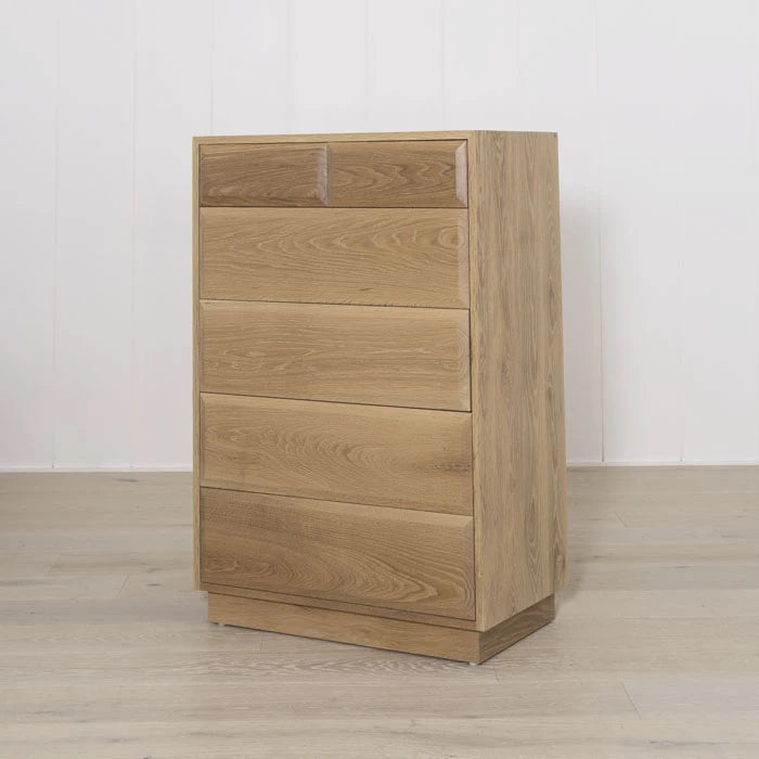Taper Tall Boy dresser shown in Smoke finish | Muskoka Living Collection
