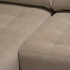 Tommy Sectional, Muskoka Living Collection - Shown in Mambo Cashew, with Sintra Hemp inside cushion; Mint White / Smoke finish